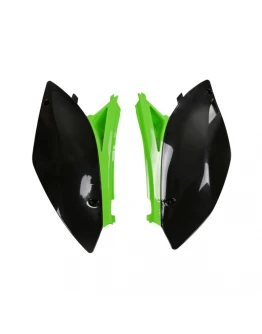 Carene laterale UFO KAWASAKI KXF 250 '09-'12 culoare OEM (Negru/Verde)