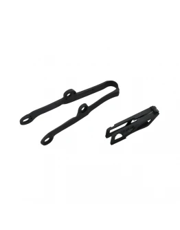 Set patina si ghidaj lant UFO KAWASAKI KXF 250 '09-16, KXF 450 '09-15, culoare Negru