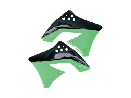 Protectie radiator UFO KAWASAKI KXF 250 09-11 culoare OEM (Negru/Verde) | KA04712999
