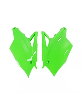 Carene laterale UFO KAWASAKI KXF 250 17-19, KXF 450 16-18 culoare Verde FLUO