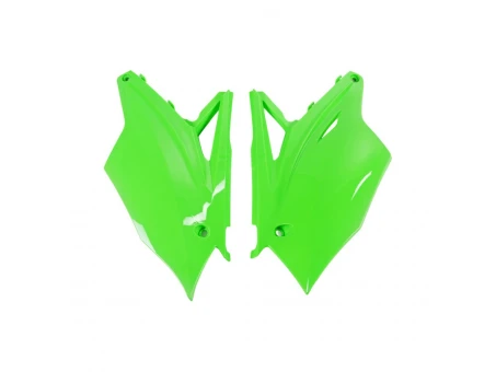Carene laterale UFO KAWASAKI KXF 250 17-19, KXF 450 16-18 culoare Verde FLUO | KA04737AFLU