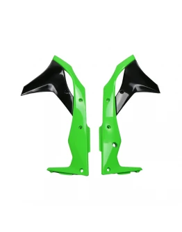 Protectie radiator UFO KAWASAKI KXF 250 '17-'20 culoare OEM '17-'18 I '20 (Verde/Negru)
