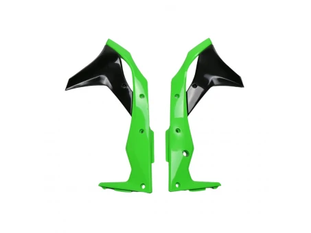 Protectie radiator UFO KAWASAKI KXF 250 17-20 culoare OEM 17-18 I 20 (Verde/Negru) | KA04747999