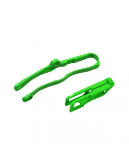 Set patina si ghidaj lant UFO KAWASAKI KXF 250 '21-'23, KXF 450 '19-21 culoare Verde