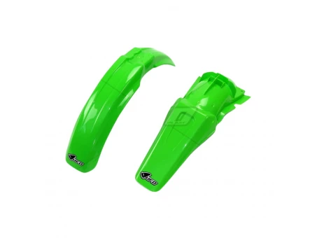 Set aripa fata spate UFO KAWASAKI KX 125/250 00-02 (KA02755026, KA03722026), culoare Verde | KAFK200E999