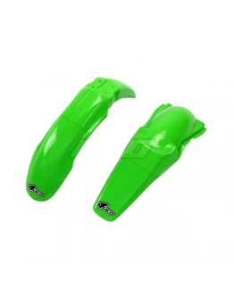 Set aripa fata spate UFO KAWASAKI KX 125/250 '03-'04 (KA03736026, KA03737026), culoare Verde