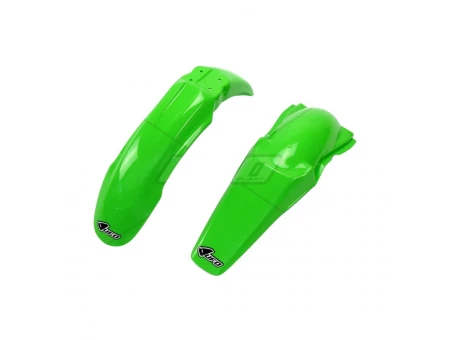 Set aripa fata spate UFO KAWASAKI KX 125/250 03-04 (KA03736026, KA03737026), culoare Verde | KAFK201E999