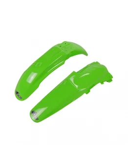 Set aripa fata spate UFO KAWASAKI KX 250 '04 (KA03753026, KA03757026), culoare Verde