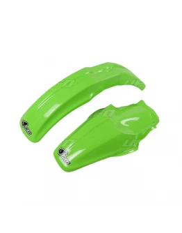Set aripa fata spate UFO KAWASAKI KX 85 '00 (KA02757026, KA03715026), culoare Verde