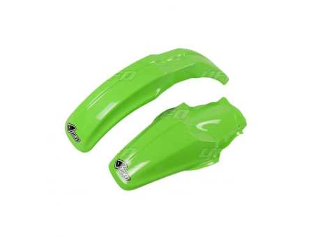 Set aripa fata spate UFO KAWASAKI KX 85 00 (KA02757026, KA03715026), culoare Verde | KAFK206E999