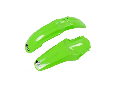 Set aripa fata spate UFO KAWASAKI KX 85 01-09 (KA02757K026, KA03715K026) culoare Verde | KAFK207KE999
