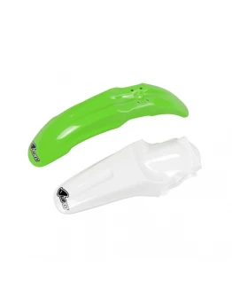 Set aripa fata spate UFO KAWASAKI KX 85 '13 (KA02757K026, KA03715K047) culoare Verde/Alb