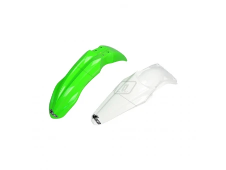 Set aripa fata spate UFO KAWASAKI KXF 450 13 (KA04723026, KA04721047) culoare Verde/Alb | KAFK220E999
