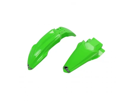 Set aripa fata spate UFO KAWASAKI KX 85 14-17 (KA04726026, KA04727026) culoare Verde (OEM 2017) | KAFK222999A