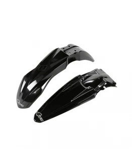 Set aripa fata spate UFO KAWASAKI KXF 450 '16-'17, KXF 250 '17 (KA04733001, KA04734001), culoare Negru