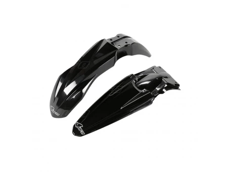Set aripa fata spate UFO KAWASAKI KXF 450 16-17, KXF 250 17 (KA04733001, KA04734001), culoare Negru | KAFK223E001