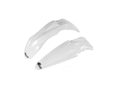 Set aripa fata spate UFO KAWASAKI KXF 450 16-17, KXF 250 17 (KA04733047, KA04734047), culoare Alb | KAFK223E047