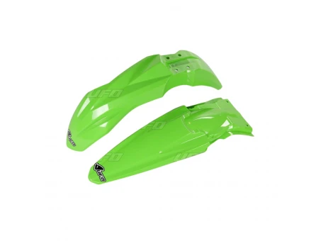 Set aripa fata spate UFO KAWASAKI KXF 450 16-17, KXF 250 17 (KA04733026, KA04734026), culoare Verde | KAFK223E999
