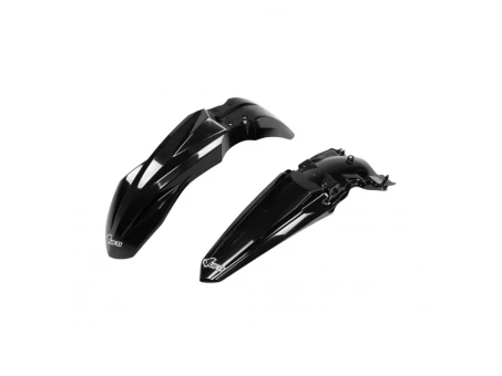Set aripa fata spate UFO KAWASAKI KXF 250 21-22, KXF 450 19-22, culoare Negru (KA04748001, KA04749001) | KAFK225001