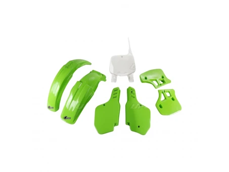 Kit complet plastice UFO KAWASAKI KX 500 93-95 culoare OEM (Verde/Alb) (KA187E999) | KAKIT187999