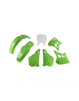 Kit complet plastice UFO KAWASAKI KX 250 '90-'91, culoare OEM (Verde/Alb) (KA188E999)