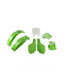 Kit complet plastice UFO KAWASAKI KX 250 '89, KX 500 '89-'92 culoare OEM (Verde/Alb) (KA189E999)