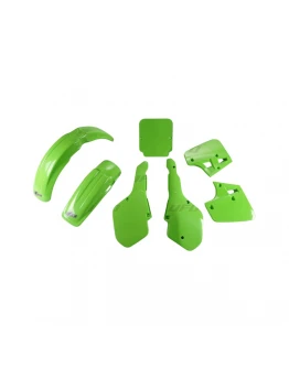 Kit complet plastice UFO KAWASAKI KX 250 / 500 '87, culoare Verde (KA191E026)