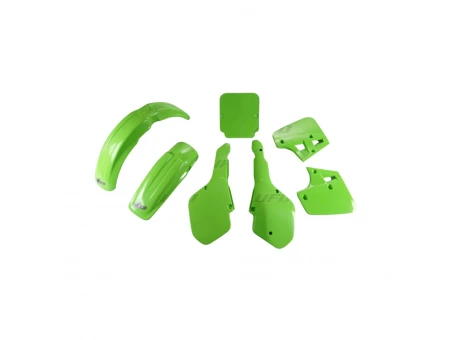 Kit complet plastice UFO KAWASAKI KX 250 / 500 87, culoare Verde (KA191E026) | KAKIT191026