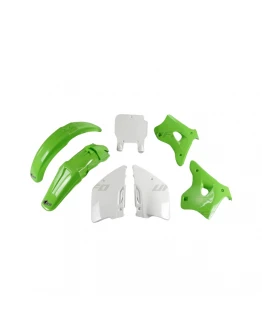 Kit complet plastice UFO KAWASAKI KX 125 / 250 '94-'95 culoare OEM (Verde/Alb) (KA193E999)