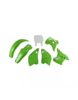 Kit complet plastice UFO KAWASAKI KX 125 / 250 '93 culoare OEM (Verde/Alb) (KA194E999)