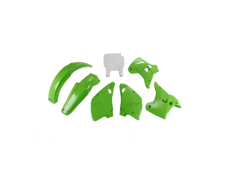 Kit complet plastice UFO KAWASAKI KX 125 / 250 93 culoare OEM (Verde/Alb) (KA194E999) | KAKIT194999