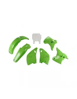 Kit complet plastice UFO KAWASAKI KX 125 / 250 '92 culoare OEM (Verde/Alb) (KA195E999)