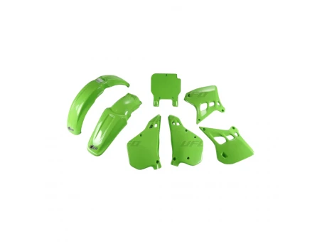 Kit complet plastice UFO KAWASAKI KX 125 90-91 culoare OEM 91 (Verde) (KA196E999A) | KAKIT196999A
