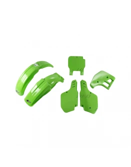 Kit complet plastice UFO KAWASAKI KX 125 '89, culoare Verde (KA197E026)