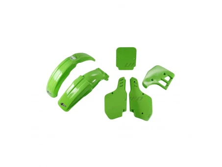 Kit complet plastice UFO KAWASAKI KX 125 88, culoare Verde (KA198E026) | KAKIT198026