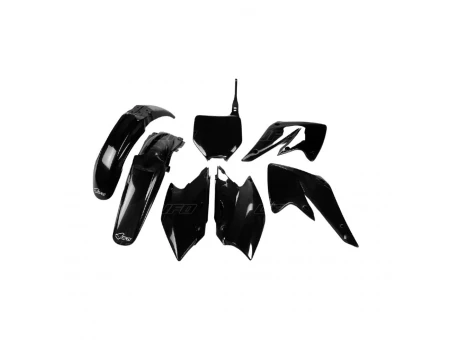 Kit complet plastice UFO KAWASAKI KXF 250 04-05 culoare Negru (KA203E001) | KAKIT203001