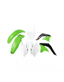 Kit complet plastice UFO KAWASAKI KXF 450 '06 culoare OEM (Verde/Alb) (KA205E999)