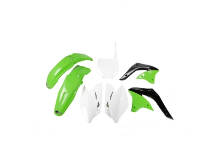 Kit complet plastice UFO KAWASAKI KXF 450 06 culoare OEM (Verde/Alb) (KA205E999) | KAKIT205999