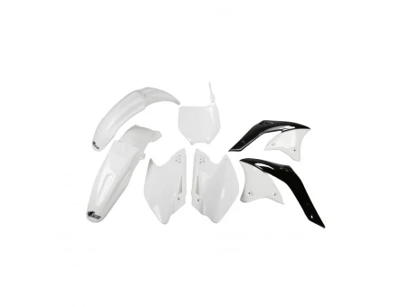 Kit complet plastice UFO KAWASAKI KXF 250 07 culoare Alb (KA208E047) | KAKIT208047
