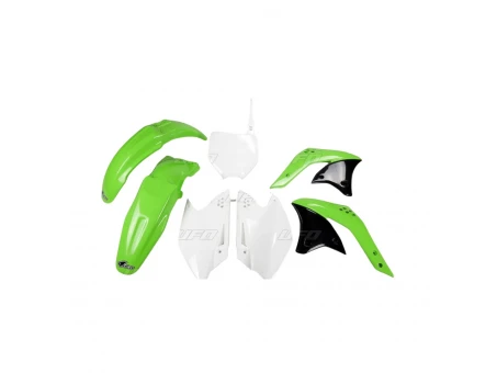 Kit complet plastice UFO KAWASAKI KXF 250 07 culoare OEM (Verde/Alb) (KA208E999) | KAKIT208999