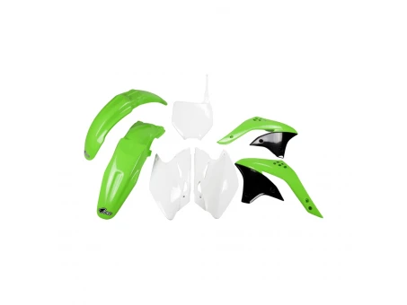 Kit complet plastice UFO KAWASAKI KXF 450 07 culoare OEM (Verde/Alb) (KA209E999) | KAKIT209999