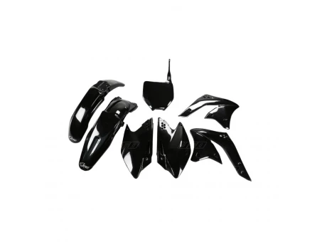 Kit complet plastice UFO KAWASAKI KXF 250 08 culoare Negru (KA210E001) | KAKIT210001