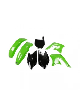 Kit complet plastice UFO KAWASAKI KXF 250 '08 culoare OEM (Verde/Negru) (KA210E999)