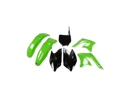 Kit complet plastice UFO KAWASAKI KXF 250 08 culoare OEM (Verde/Negru) (KA210E999) | KAKIT210999