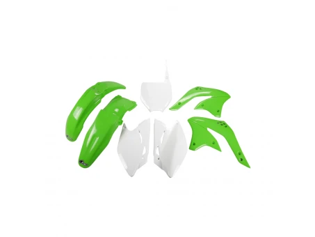 Kit complet plastice UFO KAWASAKI KXF 450 08 culoare OEM (Verde/ Alb) (KA211E999) | KAKIT211999