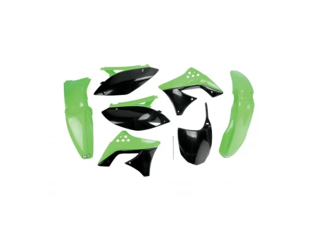 Kit complet plastice UFO KAWASAKI KXF 250 09- 12 culoare OEM (Verde/Negru) (KA212E999) | KAKIT212999