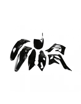 Kit complet plastice UFO KAWASAKI KXF 450 '12 culoare Negru (KA217E001)