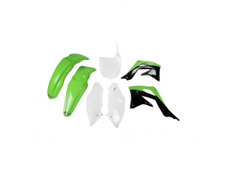Kit complet plastice UFO KAWASAKI KXF 450 12 culoare OEM (Verde/Alb/Negru) (KA217E999) | KAKIT217999