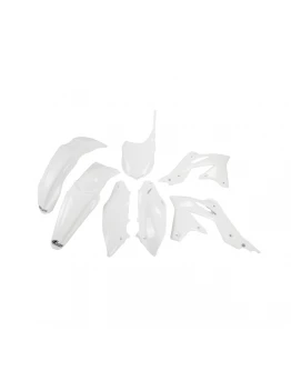 Kit complet plastice UFO KAWASAKI KXF 250 '13-'16 culoare Alb (KA219E047)