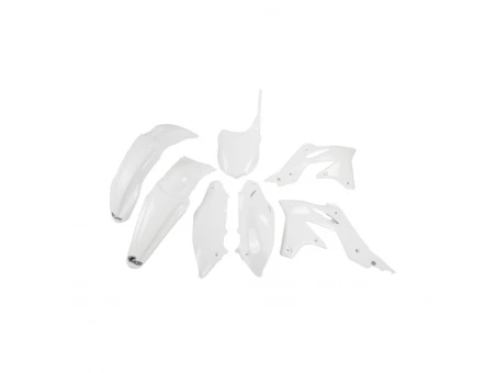 Kit complet plastice UFO KAWASAKI KXF 250 13-16 culoare Alb (KA219E047) | KAKIT219047